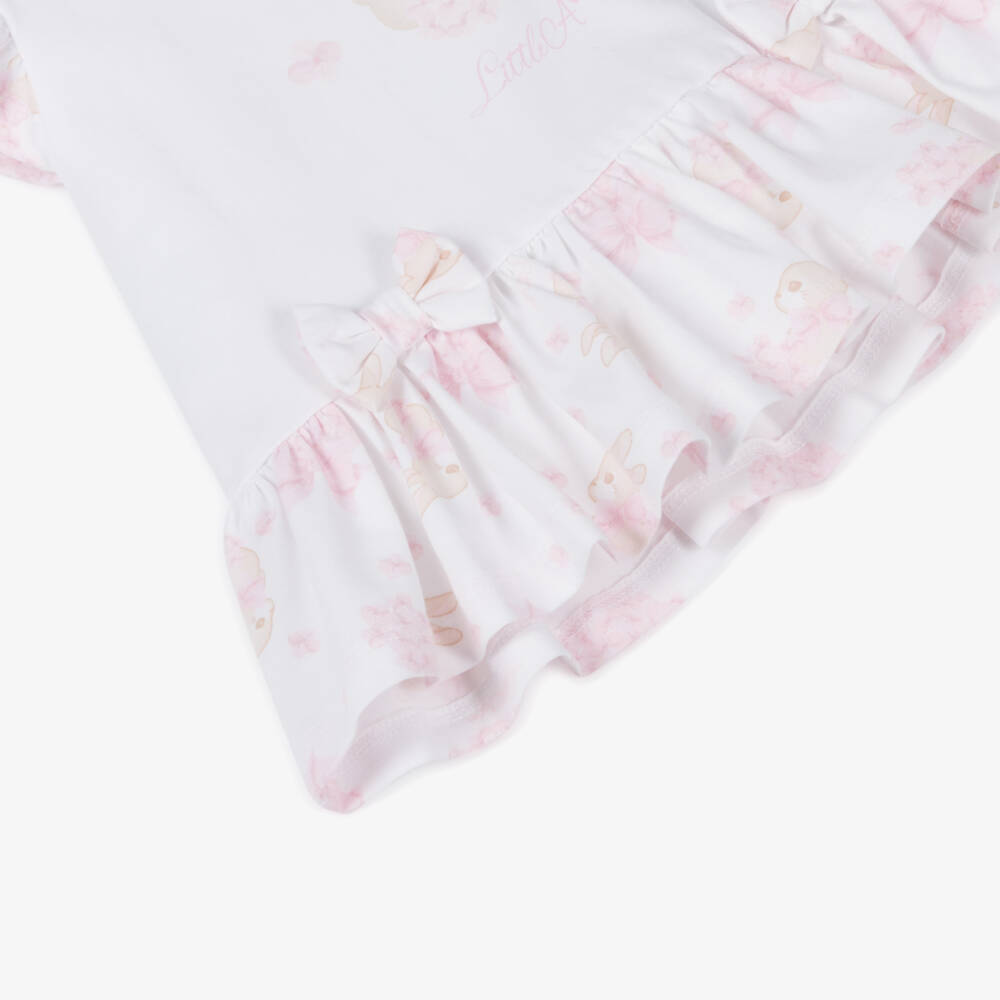 A Dee-Girls Cotton Bunny Leggings Ensemble | Childrensalon Outlet