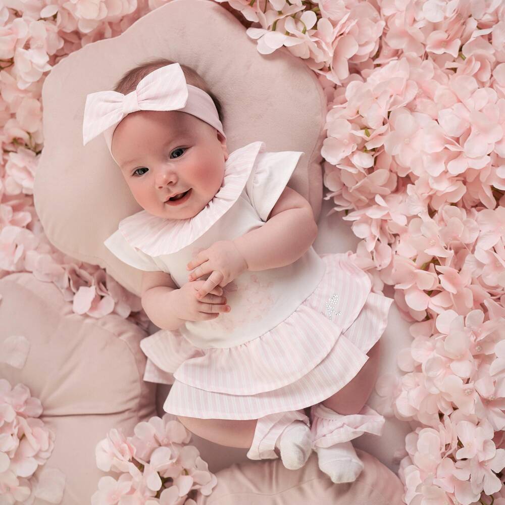 A Dee-جمبسوت قطن ناعم للبنات مزين بأرنب | Childrensalon Outlet