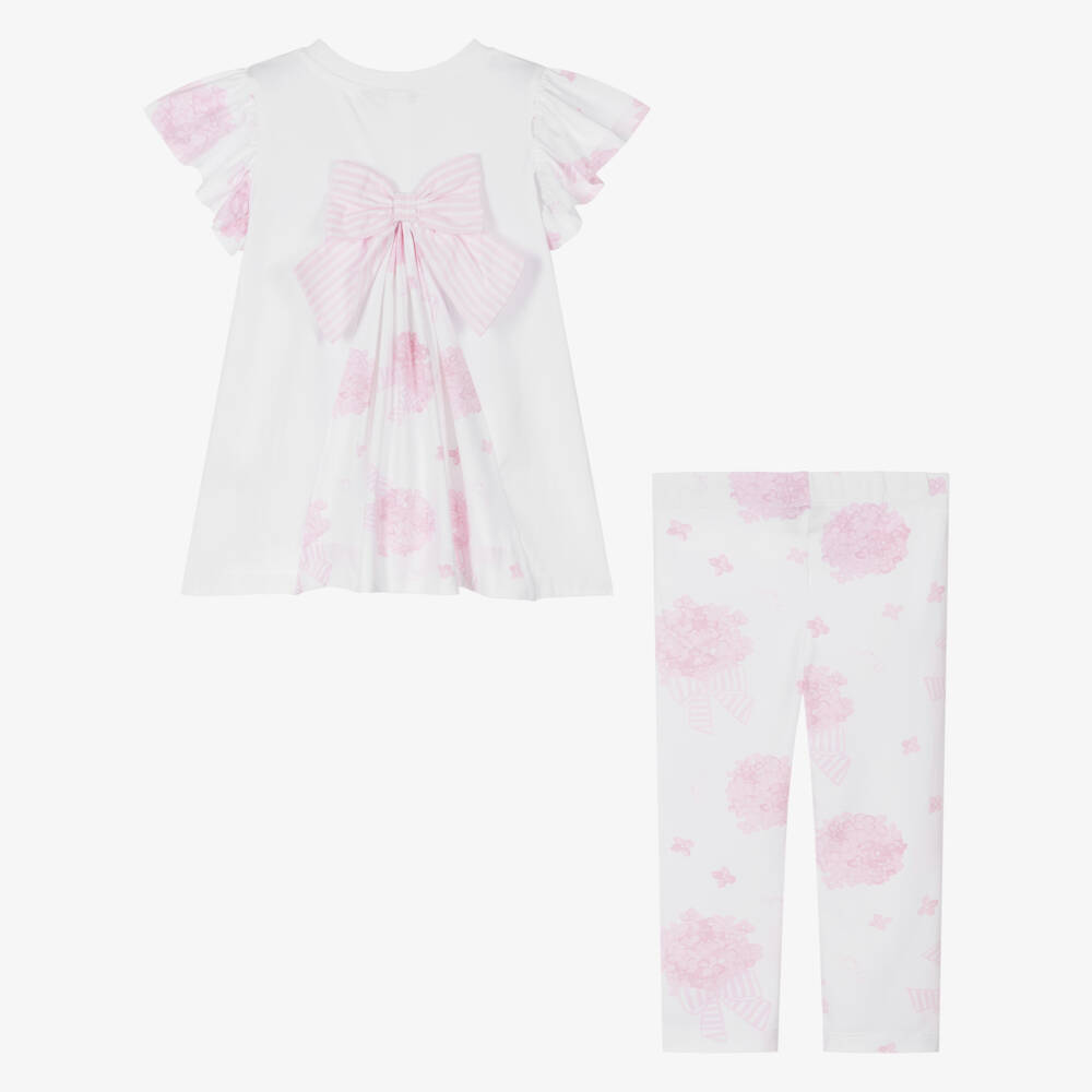 A Dee-Girls Elegant Floral Legging Ensemble | Childrensalon Outlet