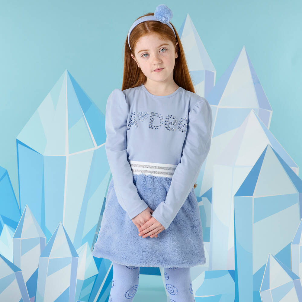 A Dee-Girls Faux Fur Skirt Ensemble | Childrensalon Outlet