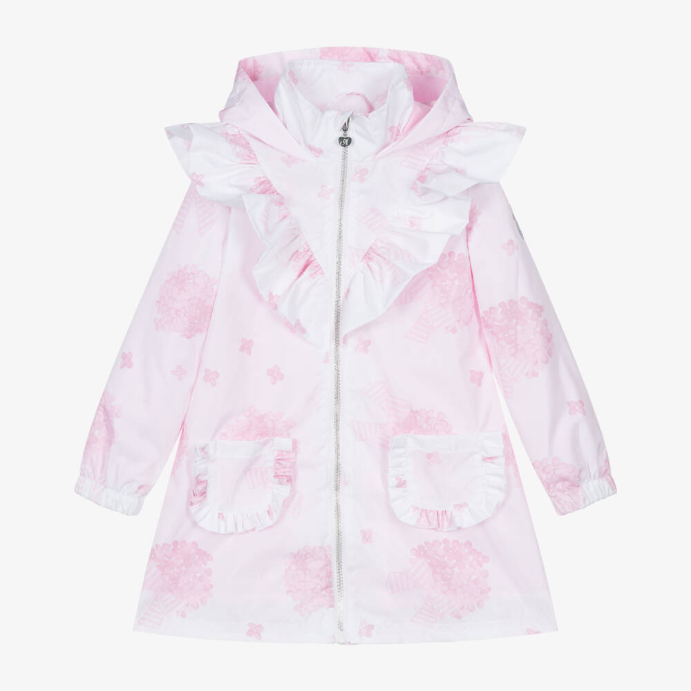 A Dee-Girls Floral Elegance Hooded Coat | Childrensalon Outlet
