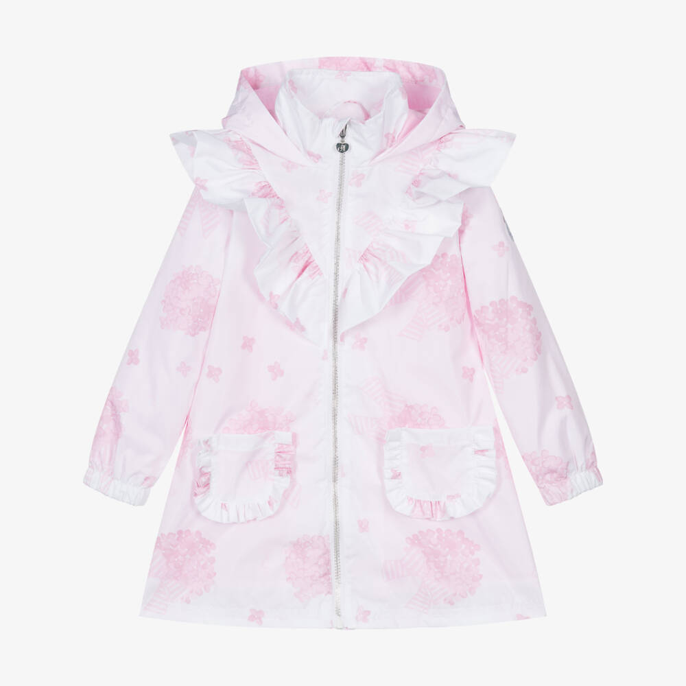 A Dee-Girls Floral Elegance Hooded Coat | Childrensalon Outlet
