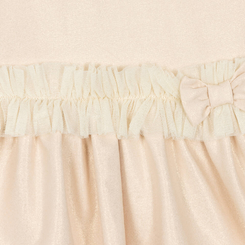 A Dee-فستان قطن جيرسي لون ذهبي أطفال بناتي | Childrensalon Outlet