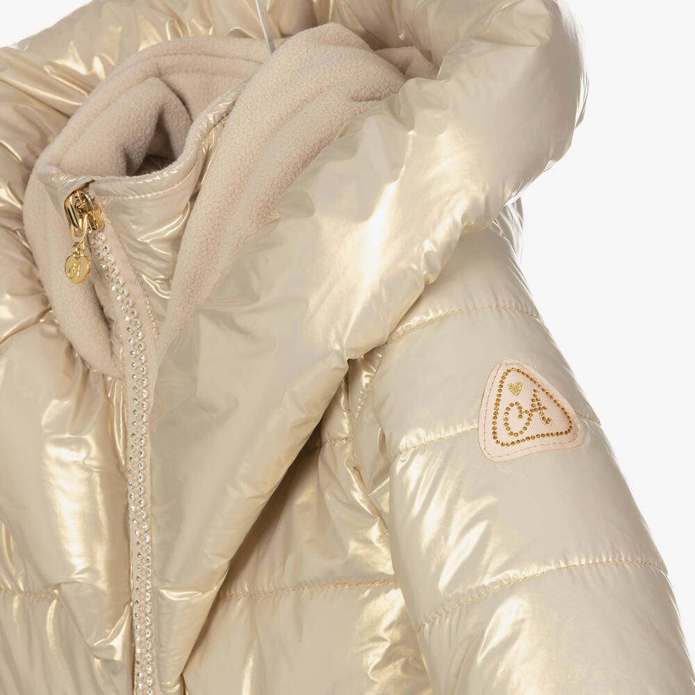 Gold padded coat outlet
