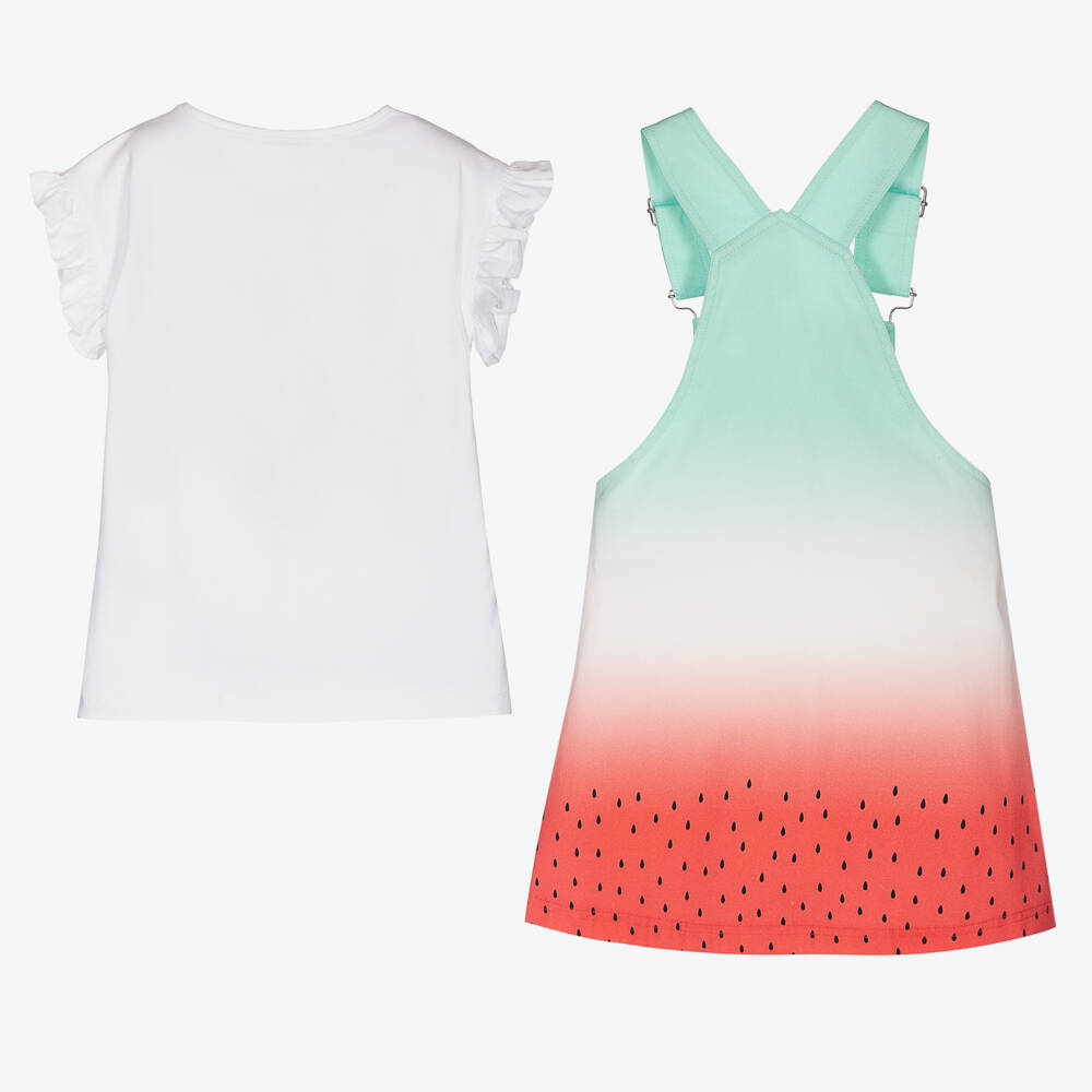 A Dee-Топ и зеленый арбузный сарафан | Childrensalon Outlet