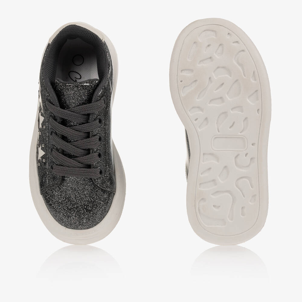 Girls hotsell grey trainers