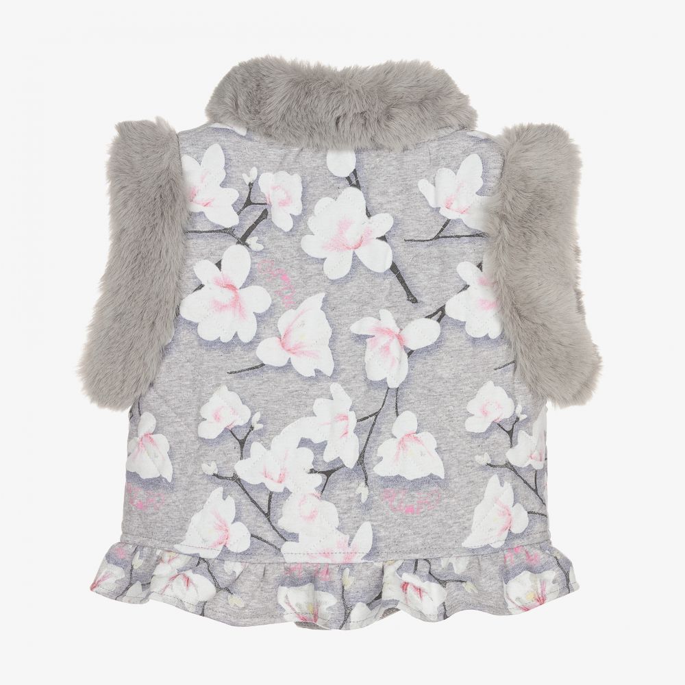 Ladies grey quilted coat sales