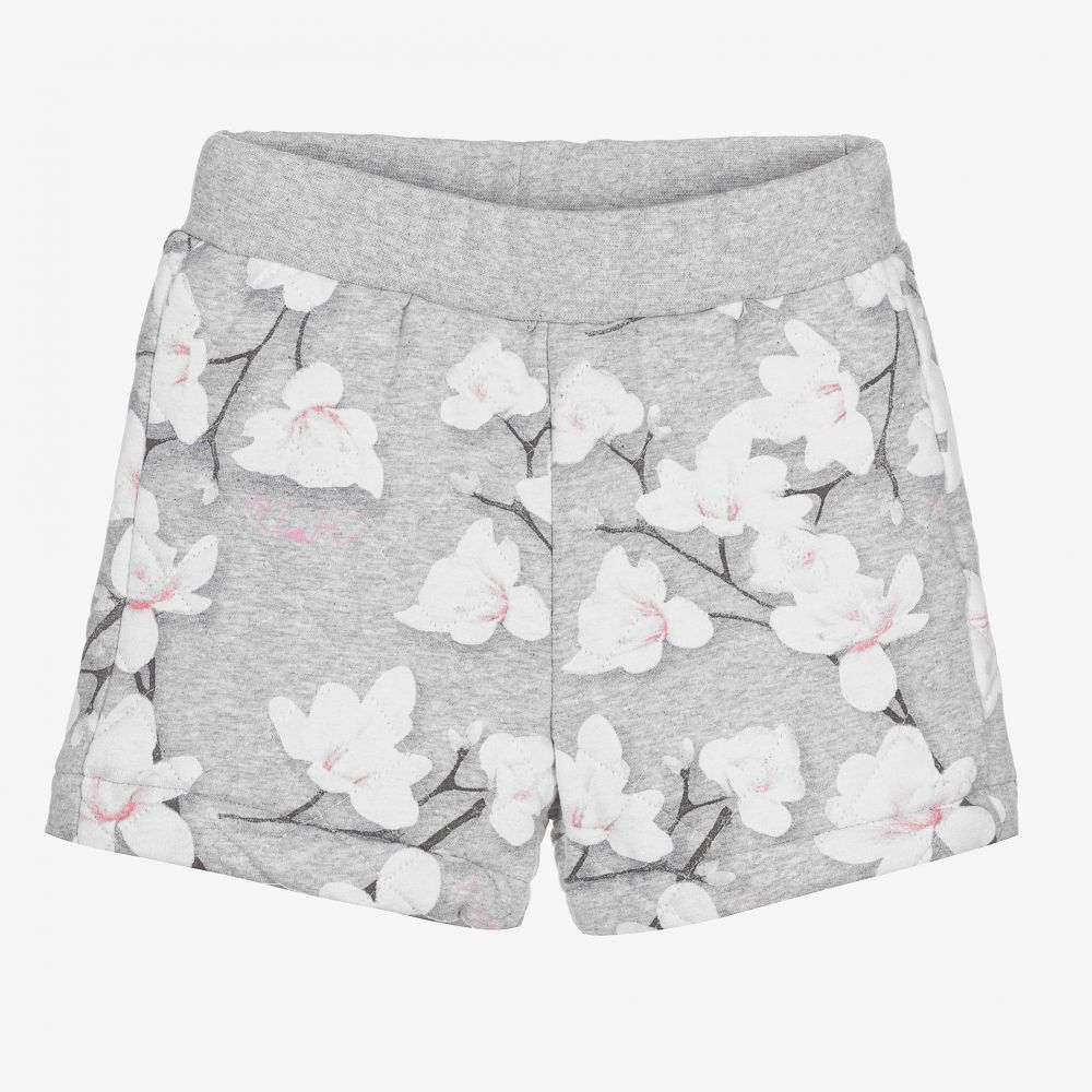 A Dee - Girls Grey Quilted Shorts | Childrensalon