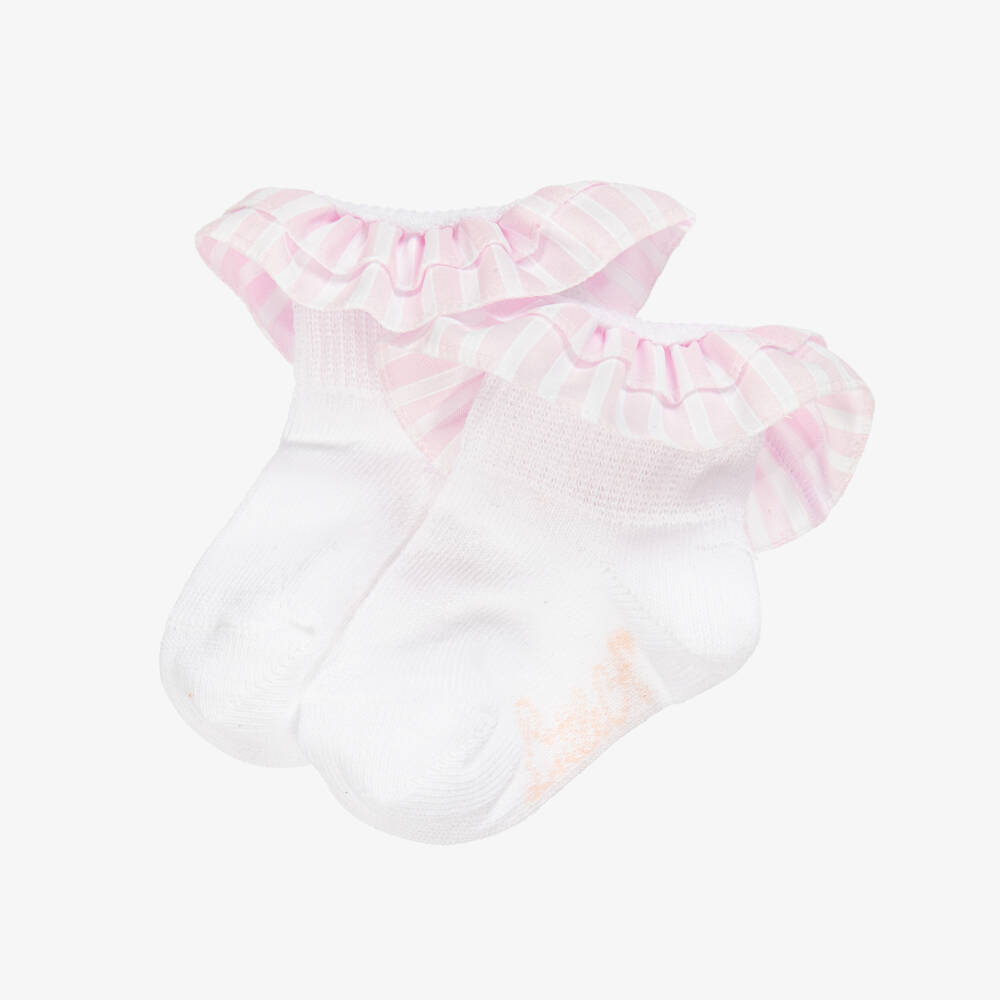 A Dee-جوارب عاجية مزينة بالكشكش للبنات | Childrensalon Outlet