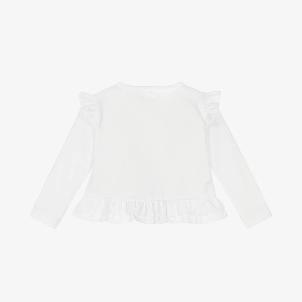 A Dee-Girls' Ivory Knit Cardigan | Childrensalon Outlet