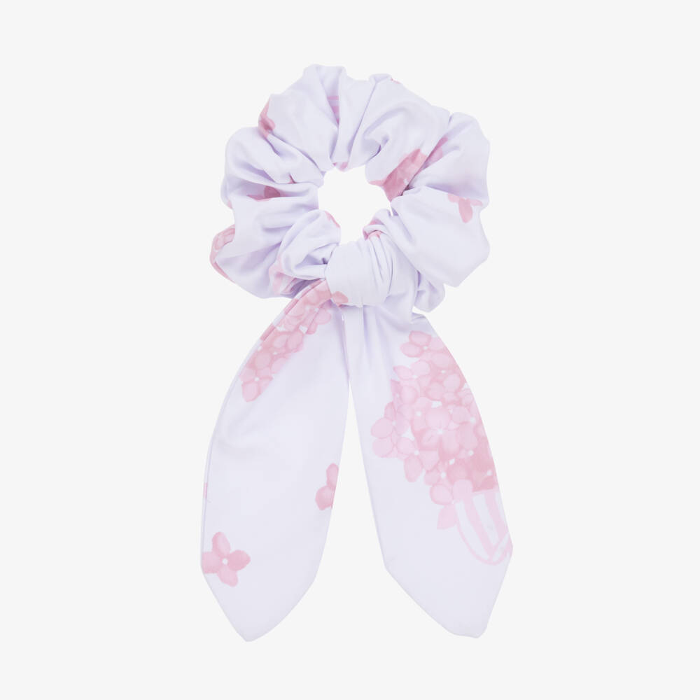 A Dee-Girls Lilac Floral Patterned Hair Tie | Childrensalon Outlet
