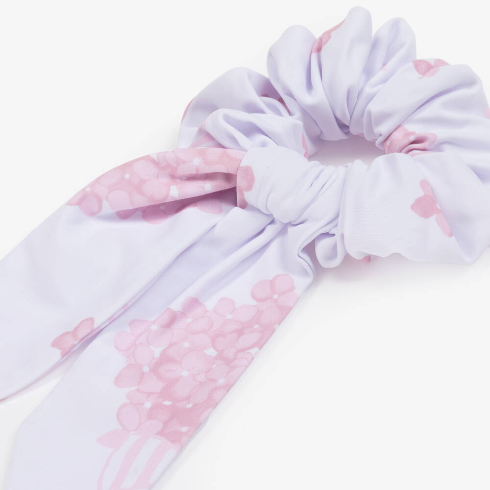 A Dee-Girls Lilac Floral Patterned Hair Tie | Childrensalon Outlet