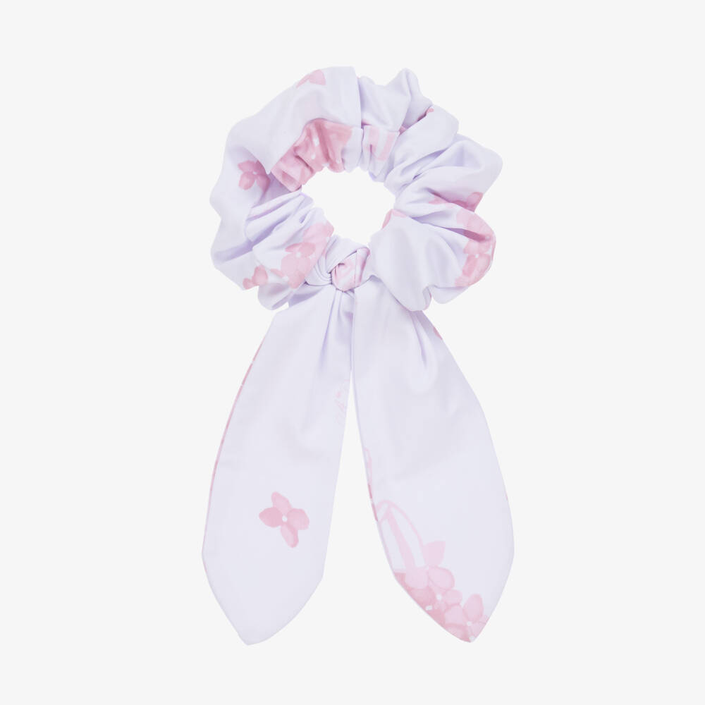 A Dee-Girls Lilac Floral Patterned Hair Tie | Childrensalon Outlet