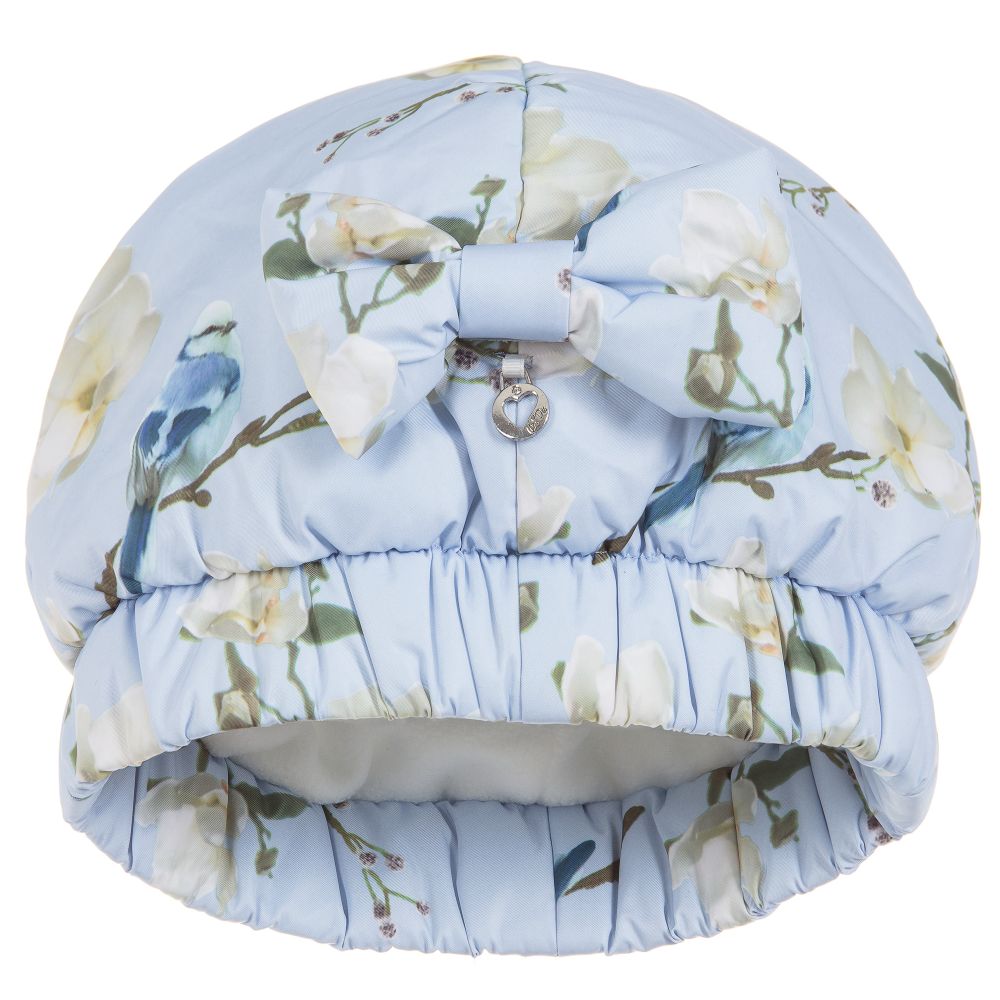 A Dee - Girls Pale Blue Padded Hat | Childrensalon
