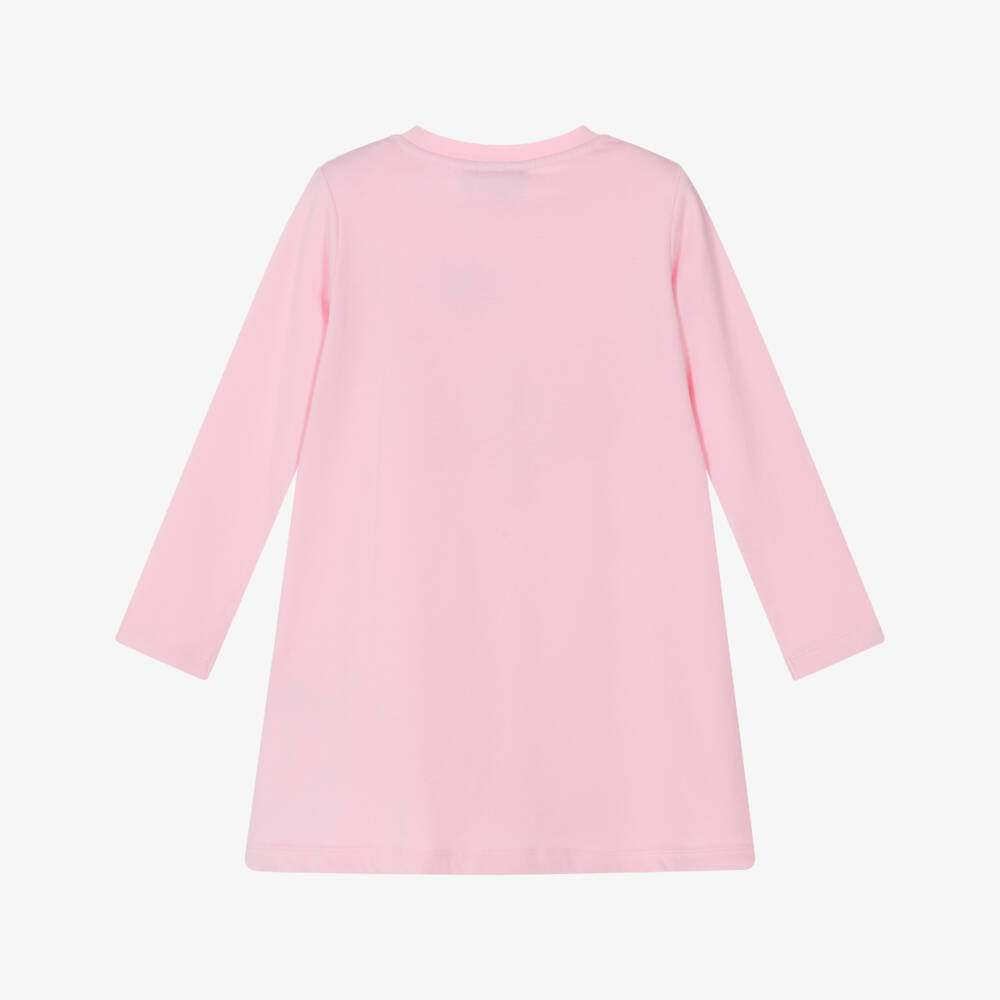 A Dee-Girls Pale Pink Cotton & Tulle Crossbody Dress | Childrensalon Outlet