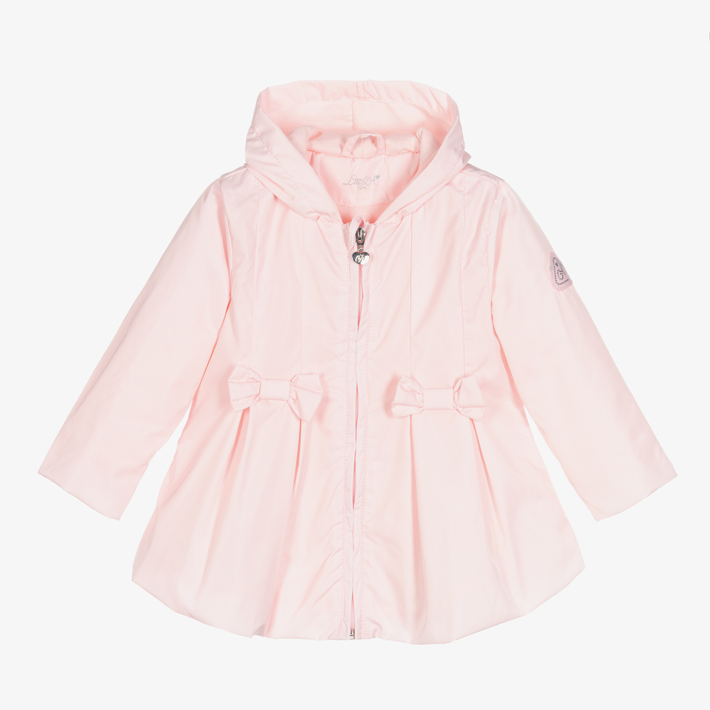 A Dee - Girls Pale Pink Jacket | Childrensalon