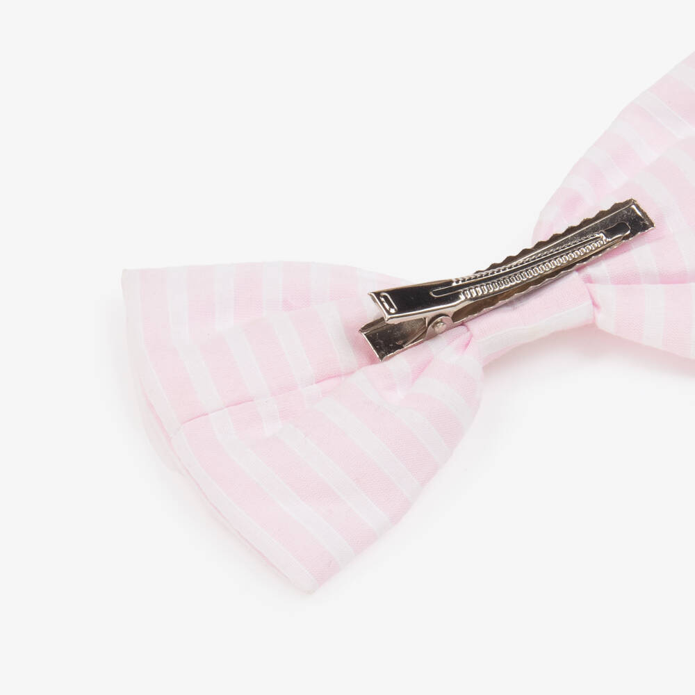 A Dee-Girls Pastel Striped Hair Bow | Childrensalon Outlet