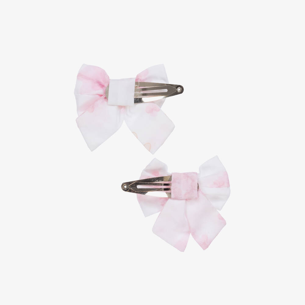 A Dee-Girls Pink Blossom Hair Clips Duo | Childrensalon Outlet