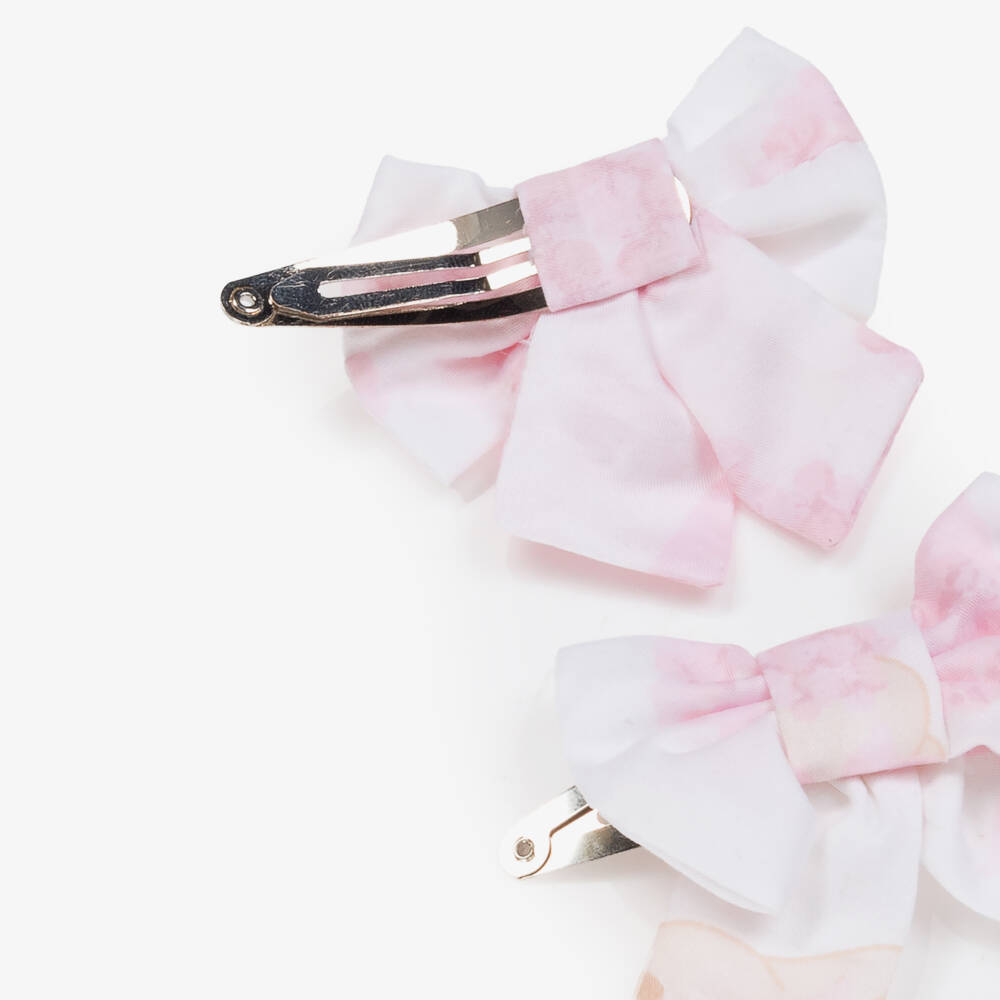 A Dee-Girls Pink Blossom Hair Clips Duo | Childrensalon Outlet