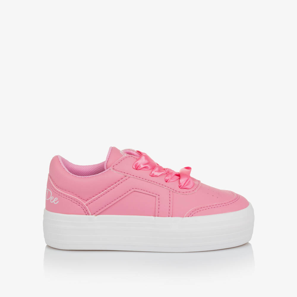 A Dee-Girls Pink Chunky Lace-Up Trainers | Childrensalon Outlet