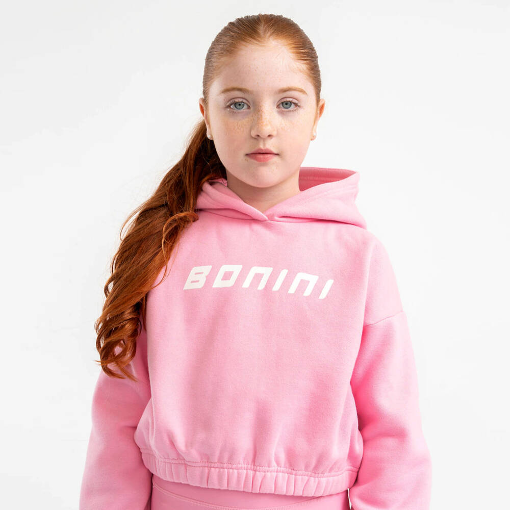 A Dee-Хлопковый розовый худи для девочек | Childrensalon Outlet