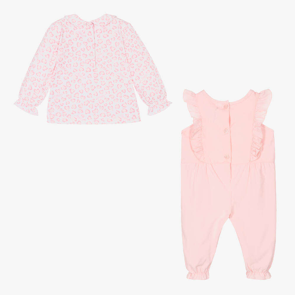 A Dee-Розовый топ и полукомбинезон из хлопка для девочек | Childrensalon Outlet
