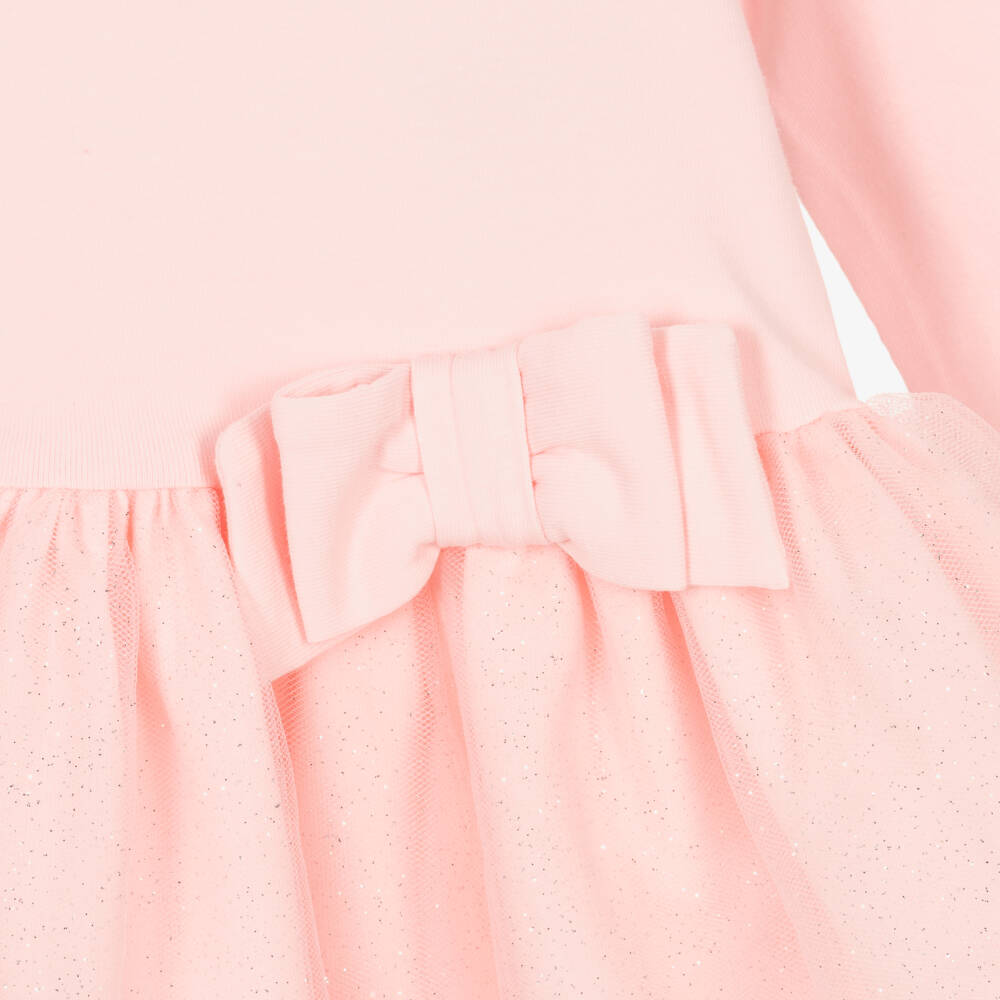 A Dee-Girls Pink Cotton Frill Dress | Childrensalon Outlet
