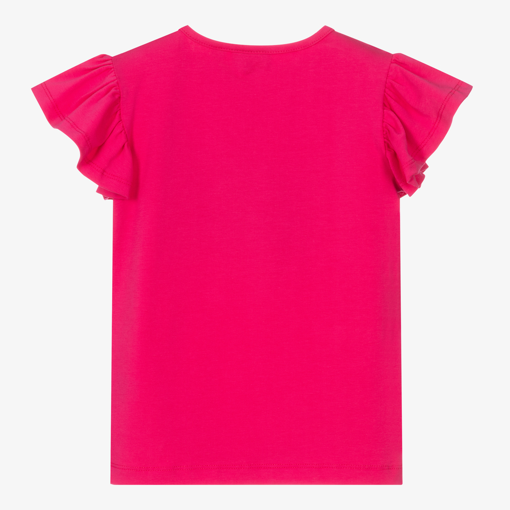 A Dee-Розовая хлопковая футболка для девочек | Childrensalon Outlet