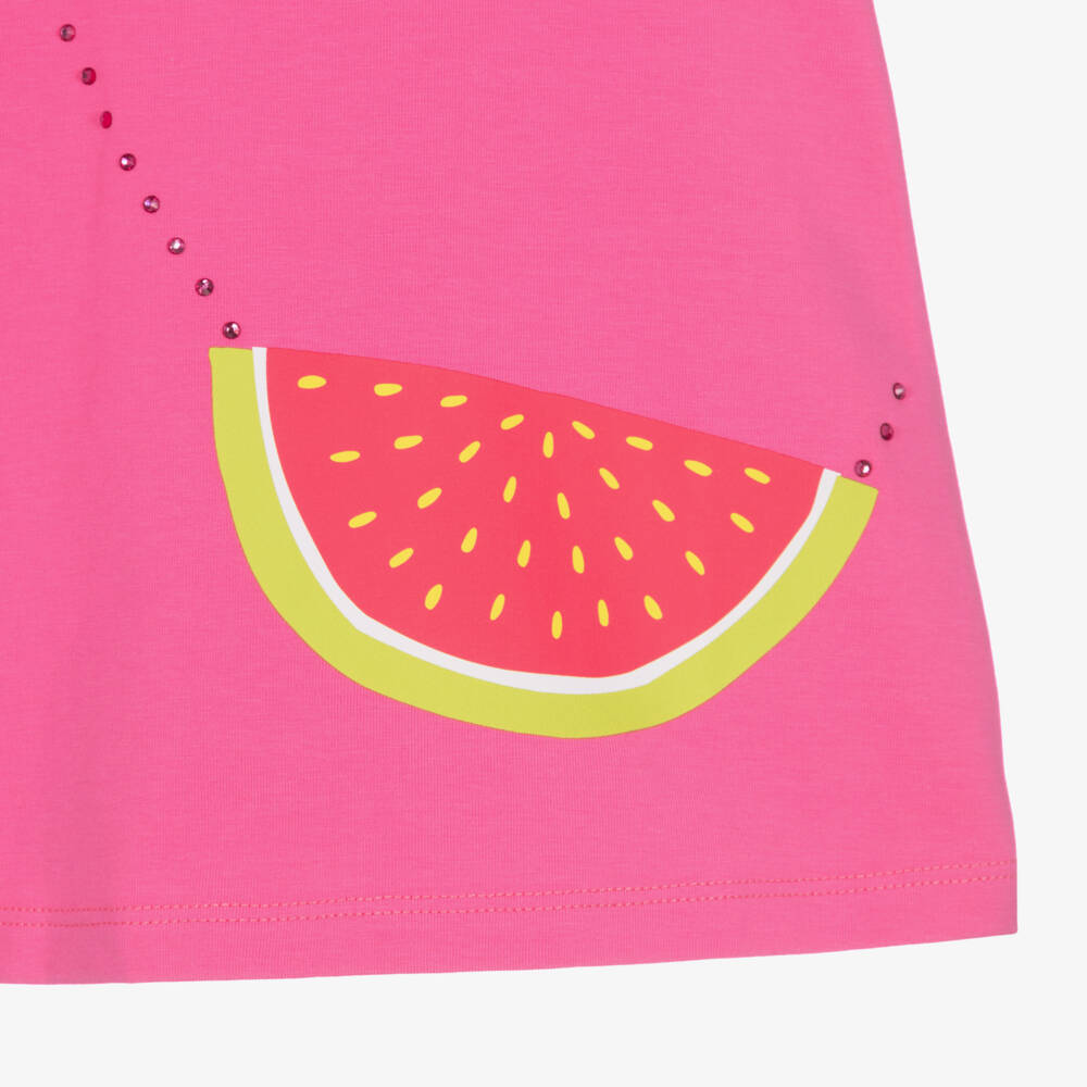 A Dee-Girls Pink Fruit Print Frock | Childrensalon Outlet