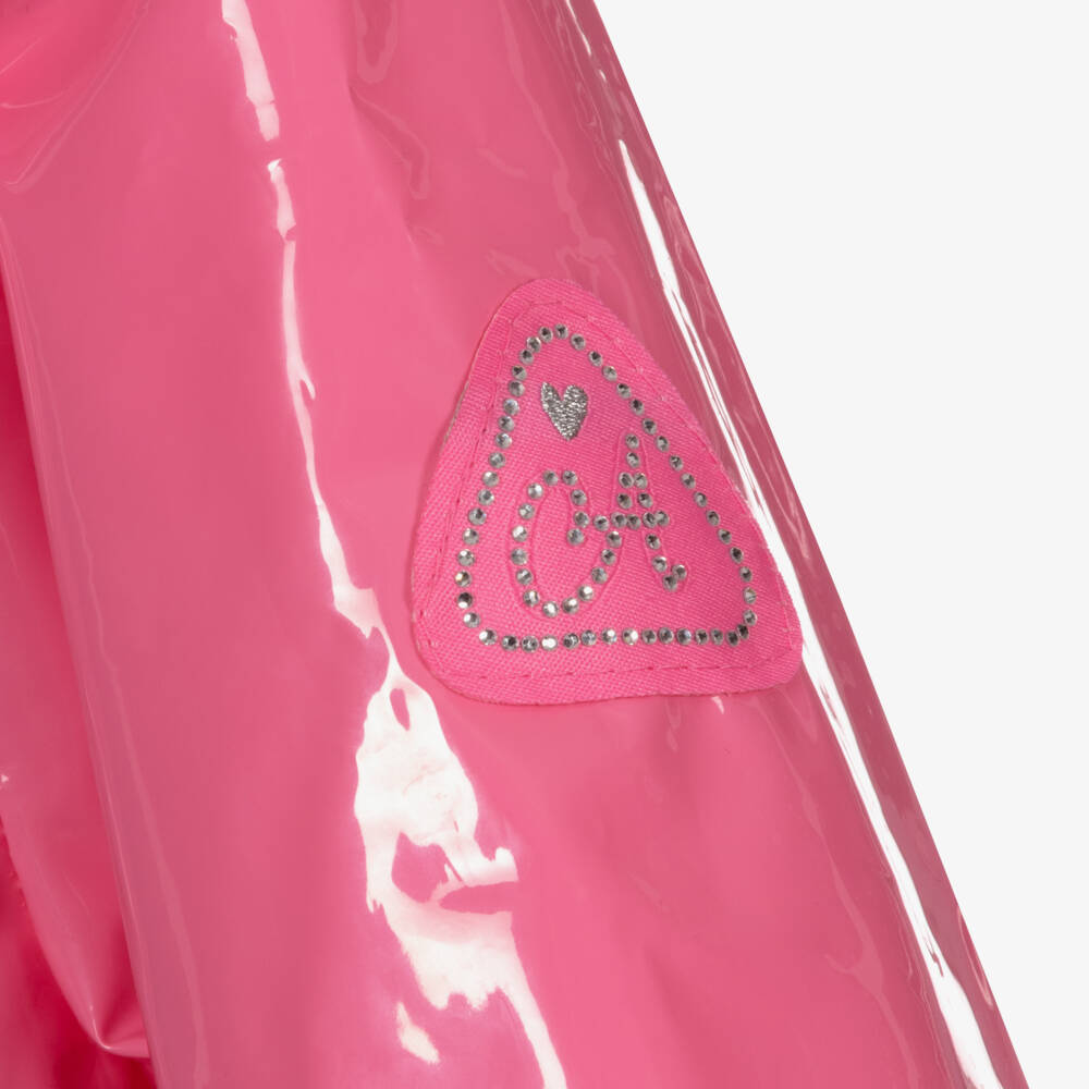 A Dee-Girls Pink Hooded Raincoat | Childrensalon Outlet