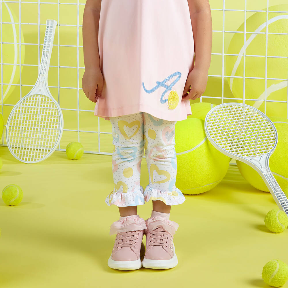 A Dee-Girls Pink Knitted Frilly Socks | Childrensalon Outlet