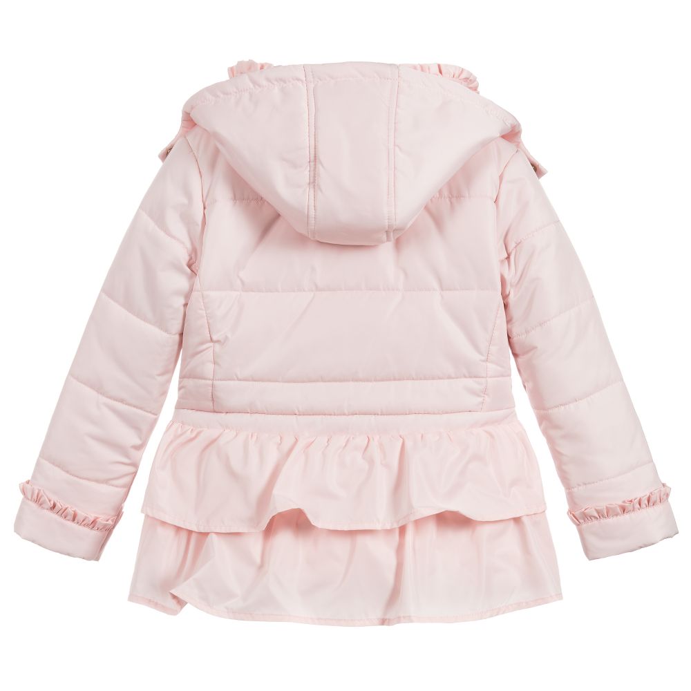 A Dee - Girls Pink Padded Coat | Childrensalon Outlet