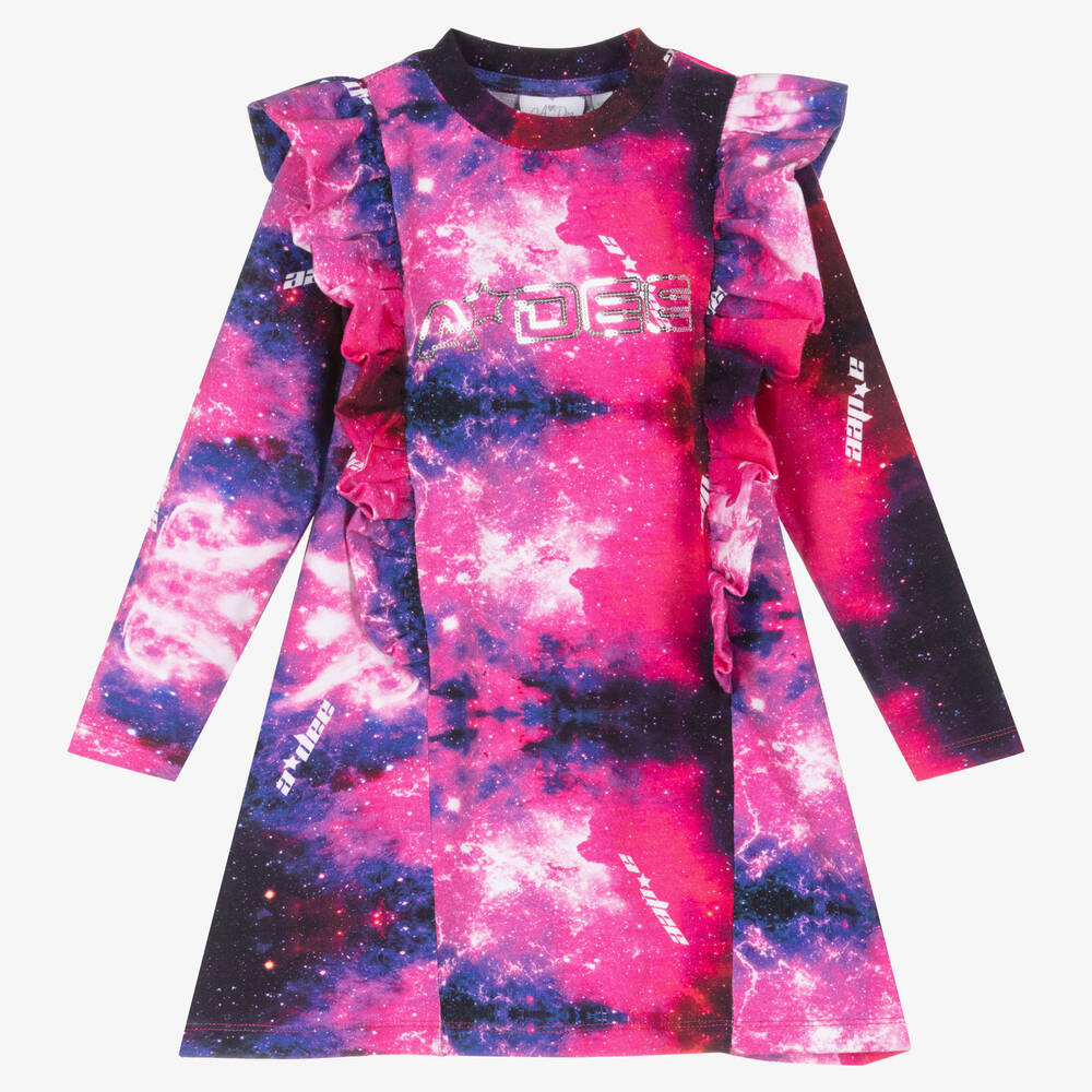 A Dee - Розово-фиолетовое платье для девочек | Childrensalon