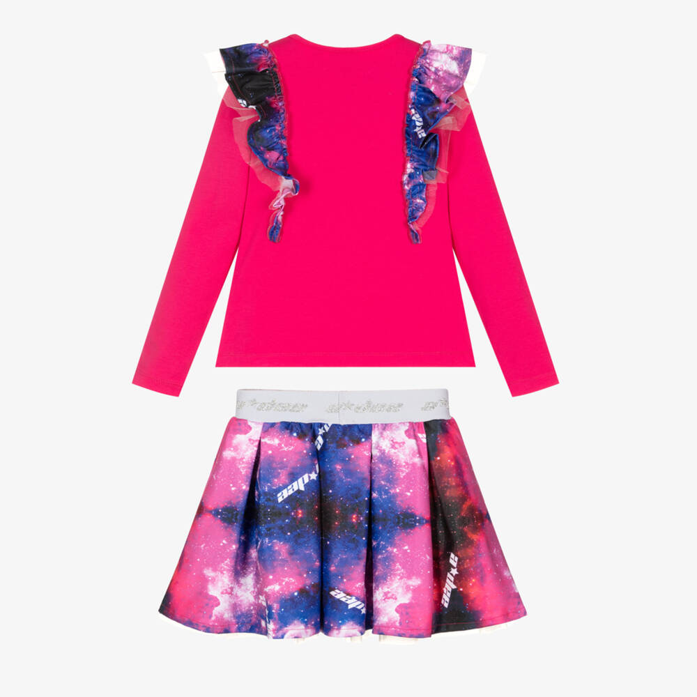 A Dee-Розовый топ и фиолетовая юбка | Childrensalon Outlet