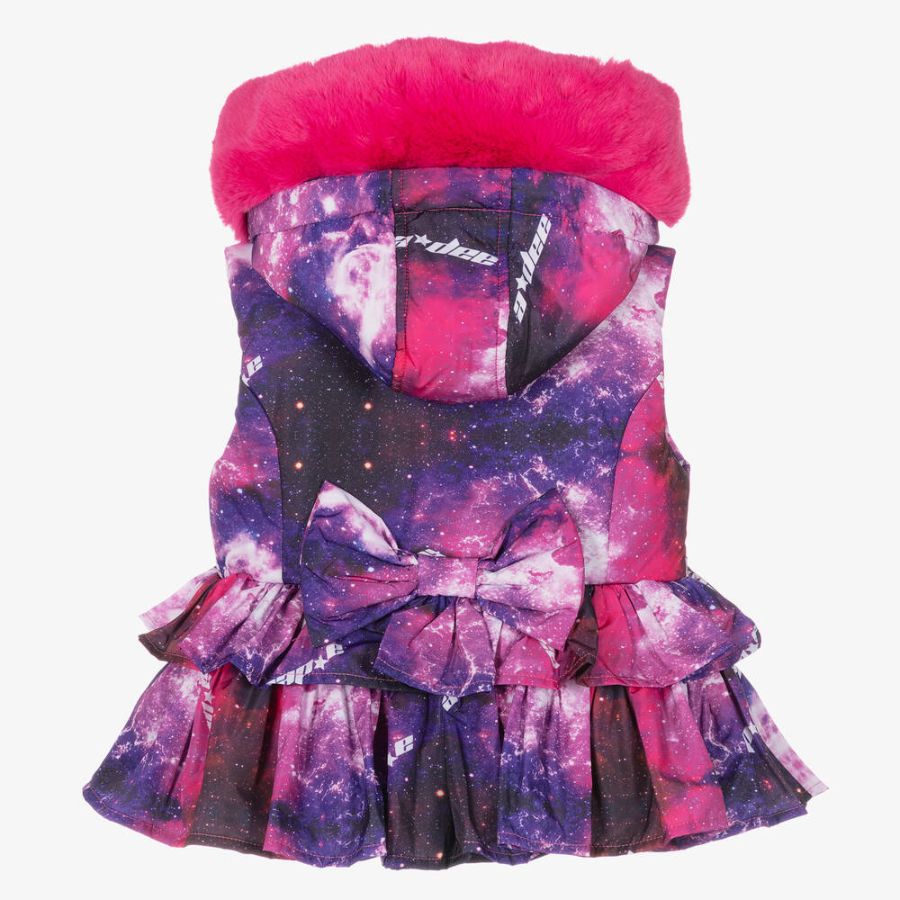A Dee-Girls Pink & Purple Space Gilet | Childrensalon Outlet