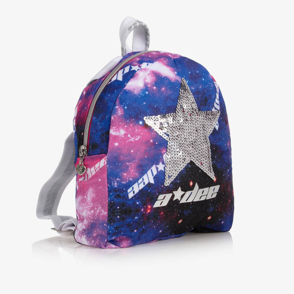 A Dee-Girls Pink & Purple Star Backpack (22cm) | Childrensalon Outlet