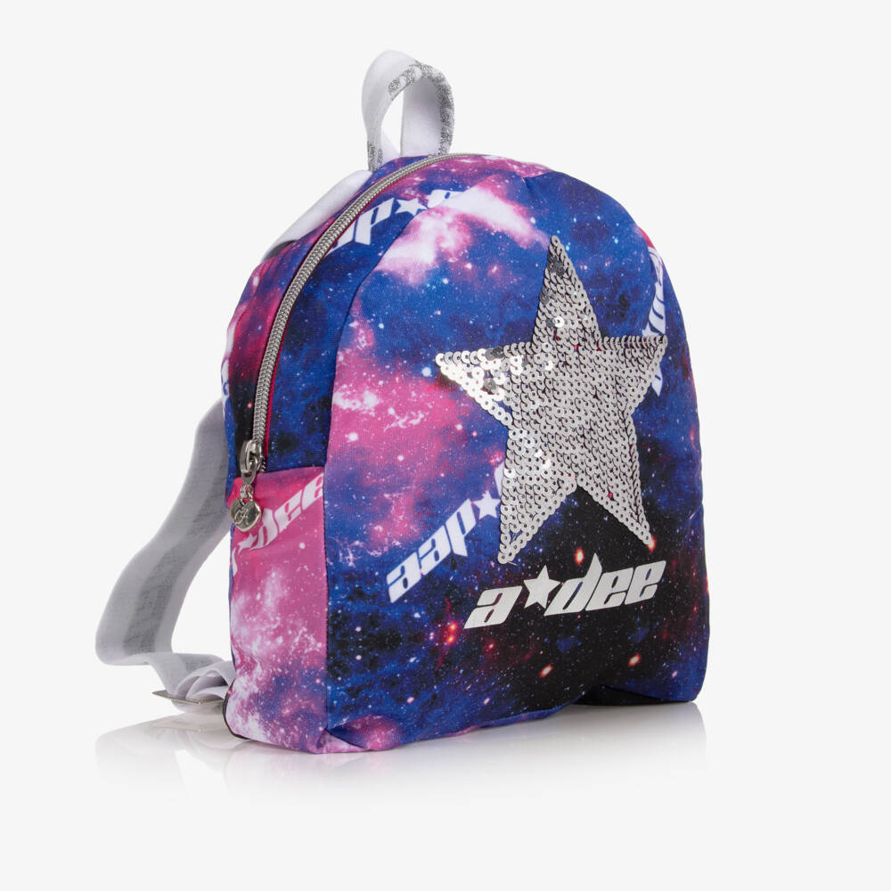 A Dee-Girls Pink & Purple Star Backpack (22cm) | Childrensalon Outlet