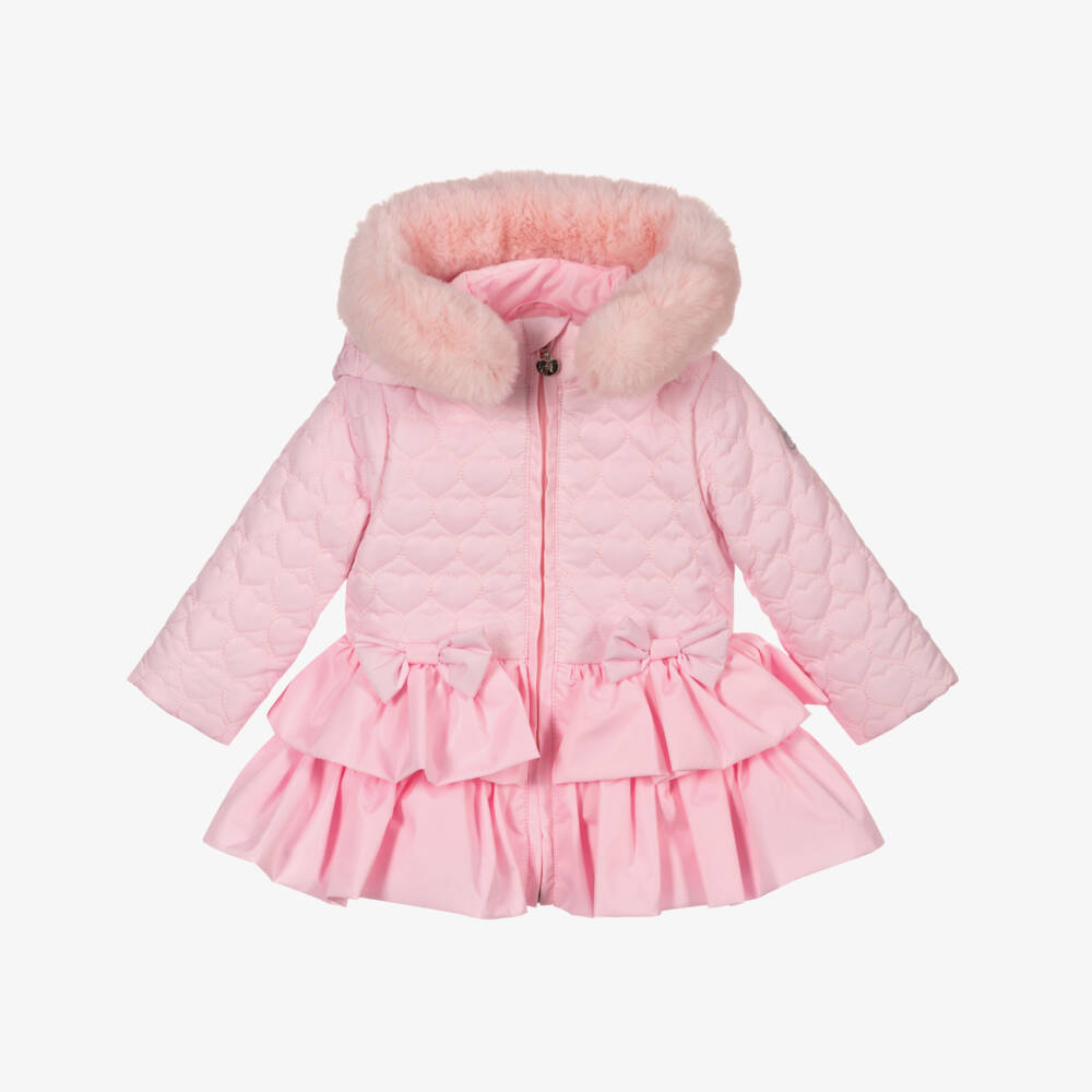 A Dee-Розовое стеганое пальто для девочек | Childrensalon Outlet