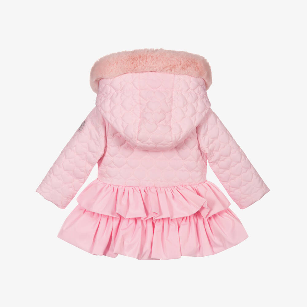 A Dee-Розовое стеганое пальто для девочек | Childrensalon Outlet