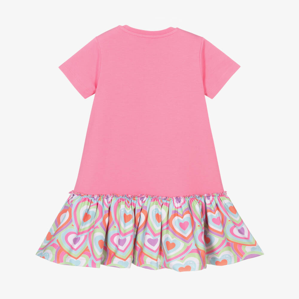 A Dee-Girls Pink Sequin Heart Dress Delight | Childrensalon Outlet
