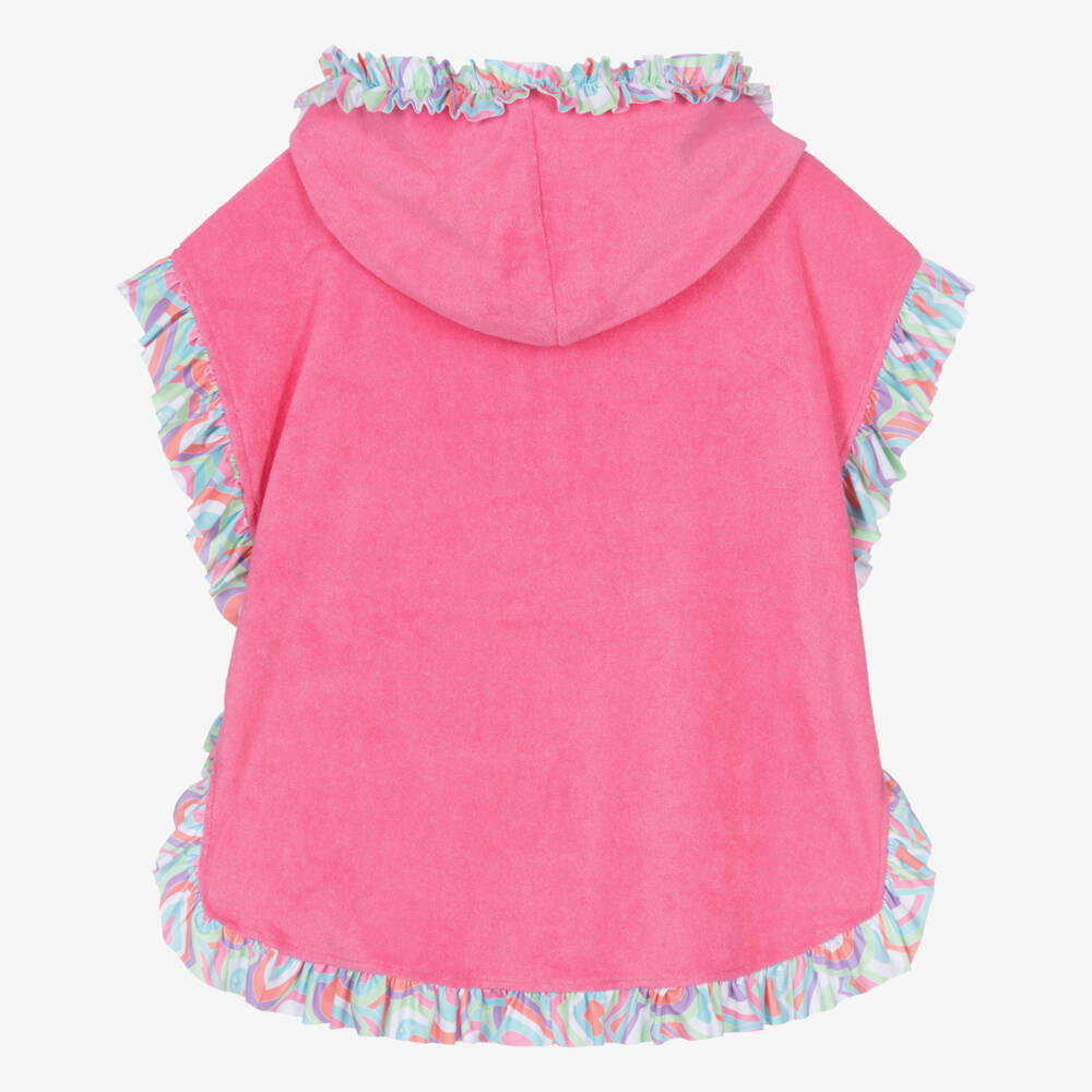 A Dee-Girls Pink Terry Hooded Cape Towel | Childrensalon Outlet