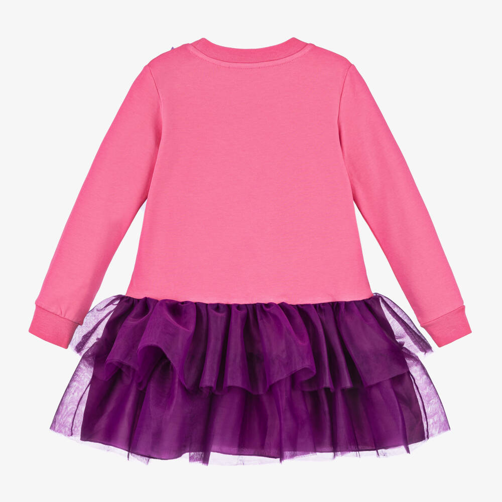 A Dee-Girls Pink Tulle Bow Dress | Childrensalon Outlet