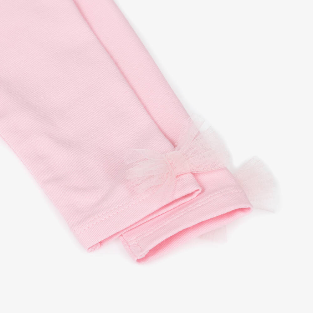A Dee-Girls Pink Tulle Leggings Ensemble | Childrensalon Outlet