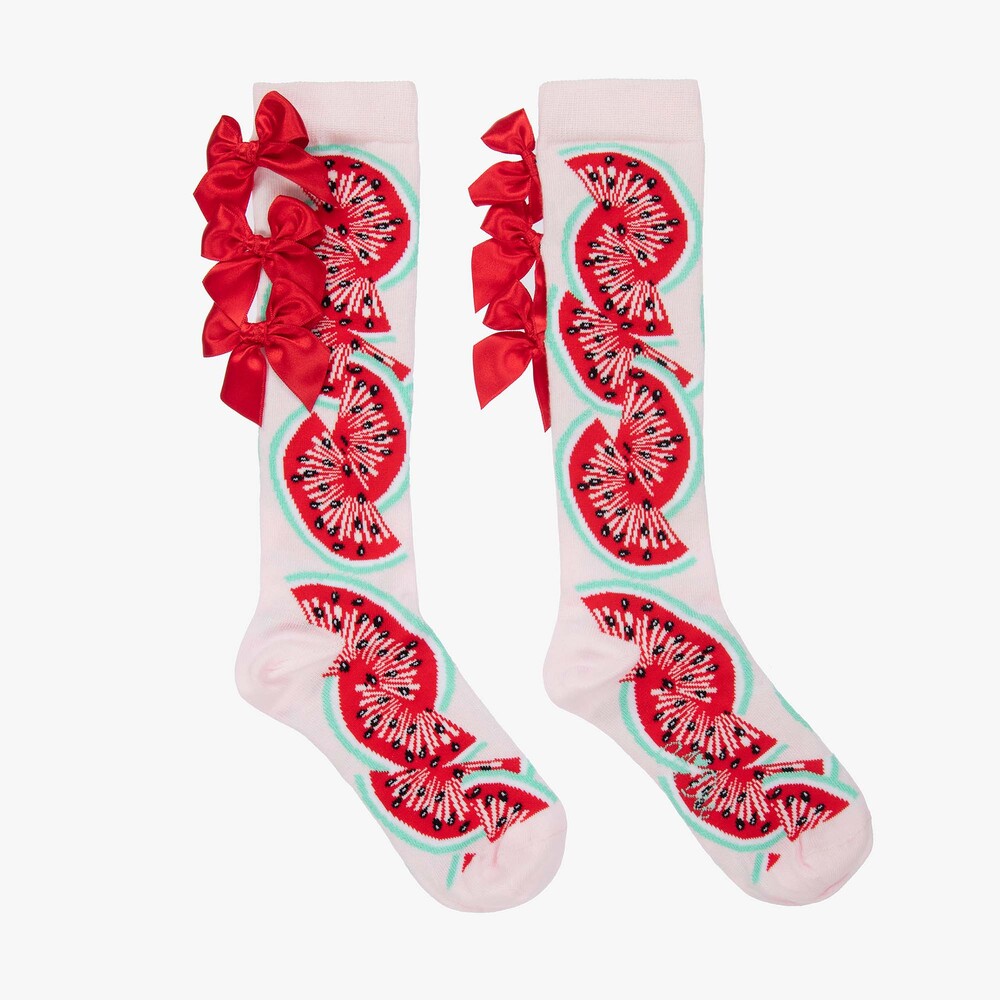 A Dee - Розовые носки с арбузами для девочек | Childrensalon