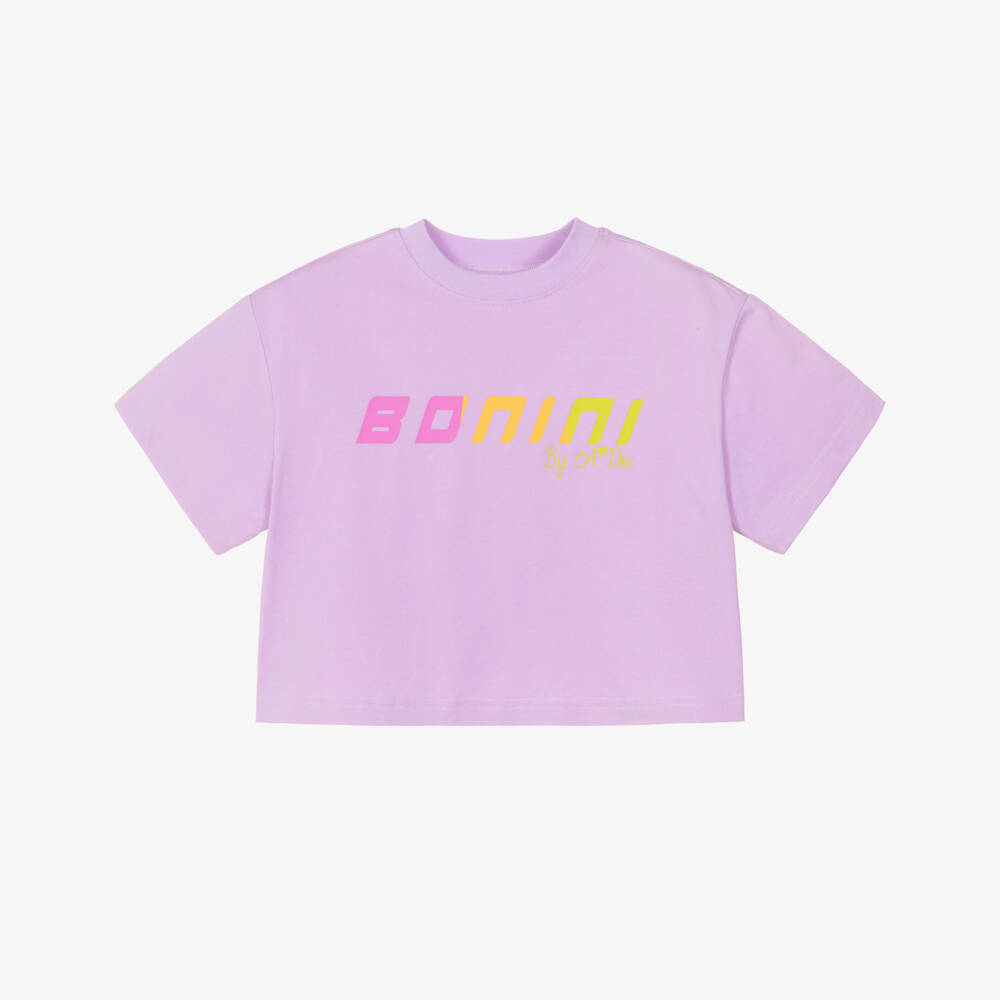 A Dee-Girls purple boxy T-shirt | Childrensalon Outlet