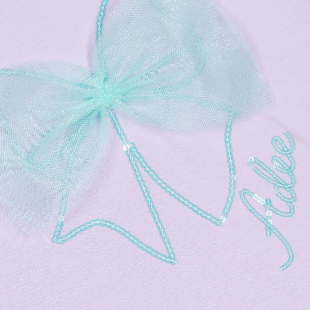 A Dee-Girls Purple Cotton Ruffle Dress | Childrensalon Outlet