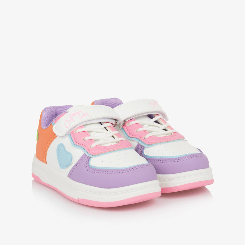 A Dee-Girls Purple White Panel Sneakers | Childrensalon Outlet