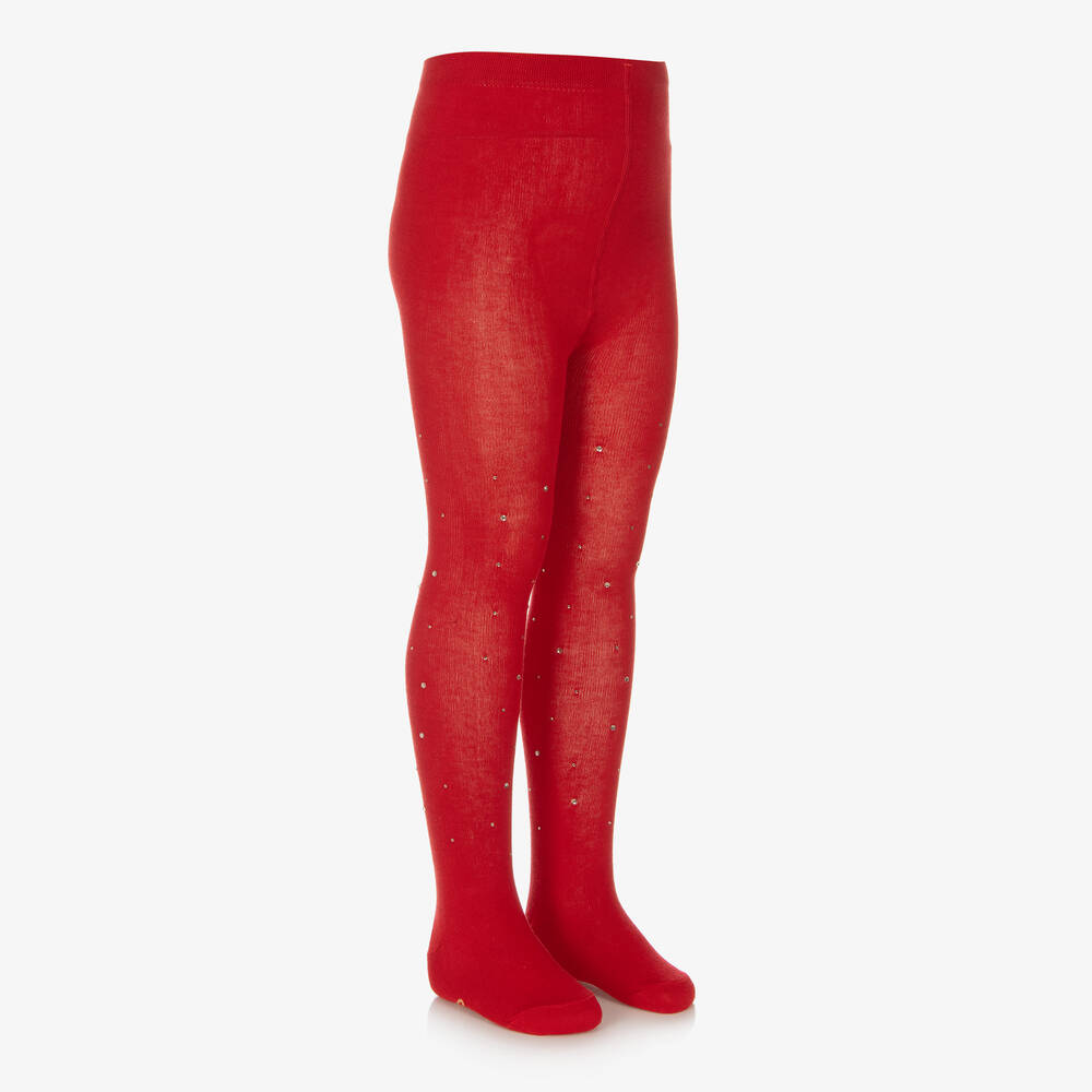 Red cotton tights discount