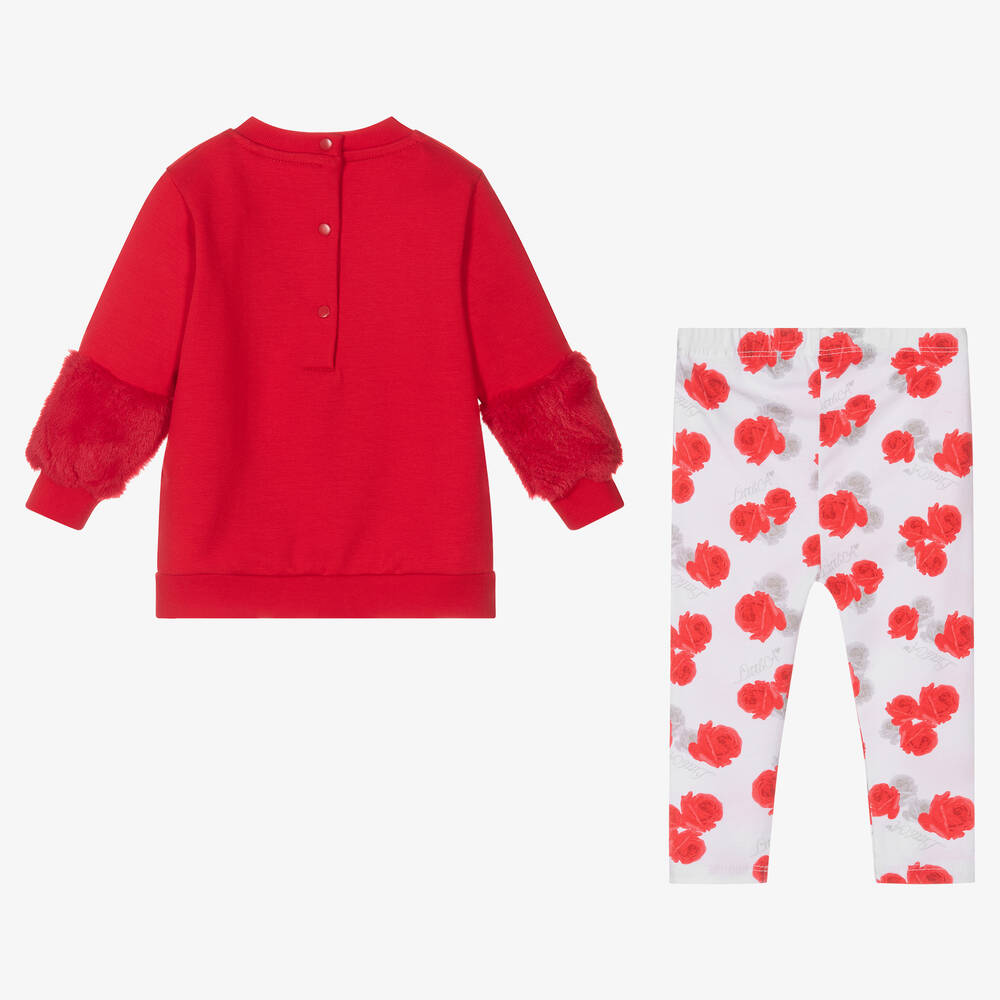 A Dee Ensemble legging rouge fille Childrensalon Outlet