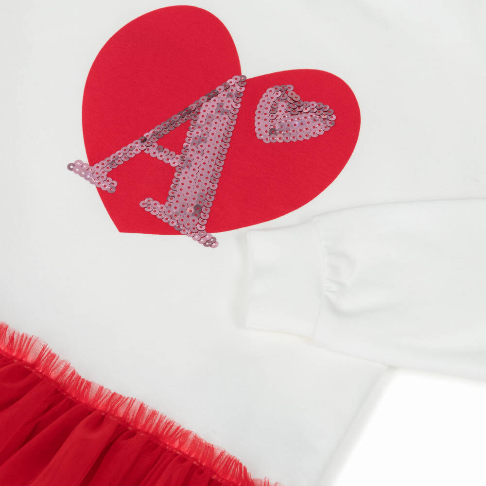 A Dee-Комплект леггинсов с красными сердцами для девочек | Childrensalon Outlet